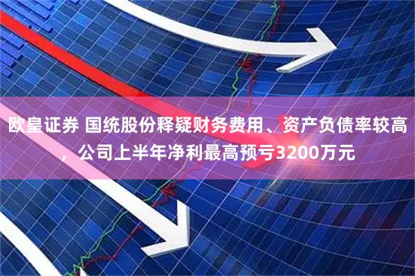 欧皇证券 国统股份释疑财务费用、资产负债率较高，公司上半年净利最高预亏3200万元